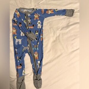 Little sleepies dapper dog zippies